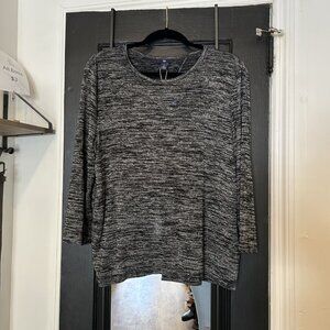 GAP Long Sleeve Shirt with Split Back Gray